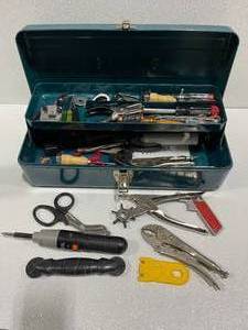 Steel Toolbox and Tools