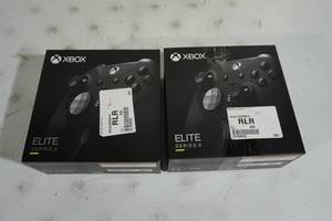 lot 128 image: Microsoft XBOX One Elite Series 2 Controllers - One Not Working