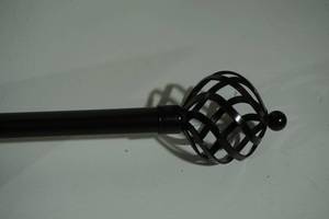 lot 11 image: Portsmouth Home Twisted Sphere Curtain Rod - 48 - 86
