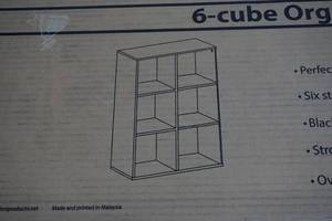 lot 16 image: NEW OneSpace 6 Cube Organizer - Black