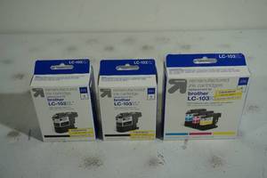 lot 94 image: Up and Up Brother LC-103XL Black and Color Ink Cartridges