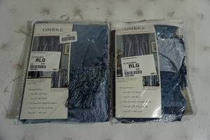 lot 152 image: NEW Ombre Waterfall Valence Decorative Window Treatments