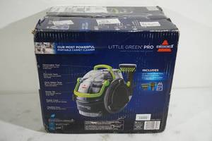 lot 162 image: NEW Bissell Little Green Pro Carpet and Upholstery Deep Cleaner