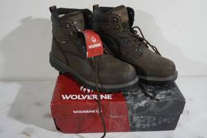lot 177 image: Wolverine Floorhand Waterproof Steel Toe Work Boots - Mens 10.5 EW