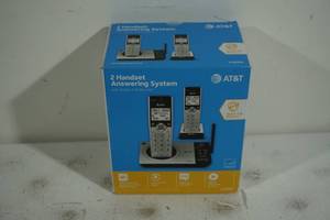 lot 191 image: NEW AT&T 2 Handset Cordless Home Phone Set