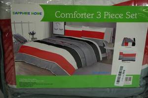 lot 188 image: NEW Sapphire Home 3 Piece Comforter Set
