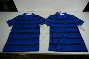 lot 212 image: NEW Cat & Jack Striped Polo Shirts - XL (16)