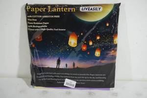 lot 197 image: NEW Liveasily Paper Lantern - 100% Biodegradable