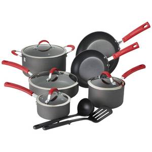 lot 12 image: 12 Piece Anodized Cookware Set