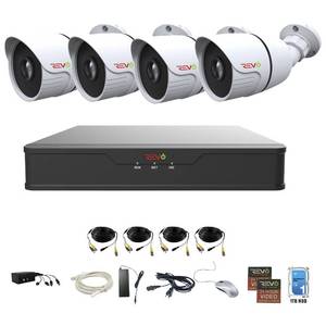 lot 18 image: Revo 8 Channel DVR Surveillance System - 4 Cameras, 1 TB