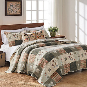 lot 176 image: Greenland Home Fashions Sedona Quilt Set - King