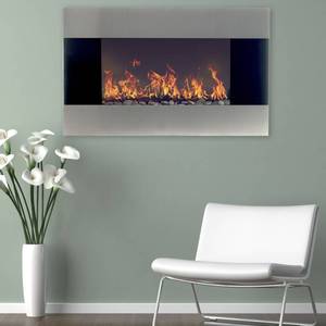 lot 234 image: Stainless Steel Wall Mount Electric Fireplace