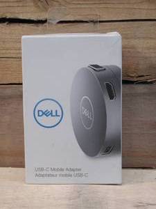 Dell - DA310- USB-C Mobile Adapter, 7-in-1 , Type C Laptop Compatible - Dock and Adapter - Gray