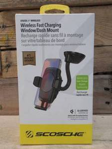 Scosche Wireless Charging Universal Window Dash Mount Black