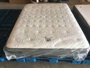 lot 5 image: Brand New Sealy Posturepedic Plus Deveraux Cushion Firm Queen Mattress