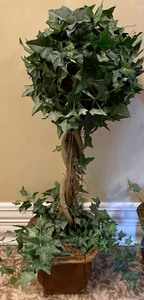 lot 29 image: Pair of Faux Topiaries