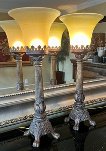 lot 10 image: Pair of Decorative Table Lamps