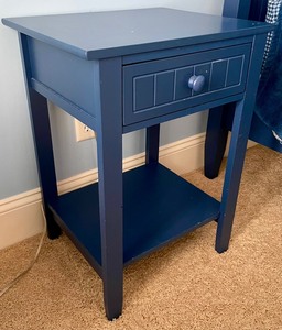 lot 81 image: Nifty Navy Nightstand
