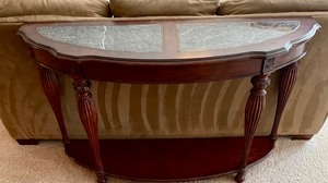lot 184 image: Stunning Marble Top Sofa Table