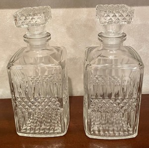 lot 187 image: Two Crystal Decanters