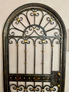 lot 110 image: Ornate Metal Door Art