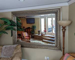 lot 128 image: Extra Large Decorative Wall Mirror