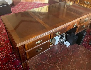 lot 203 image: Delightful Wooden Desk