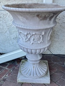 lot 213 image: Pair of Remarkable Resin Planters
