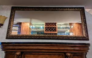 lot 166 image: Extra Large Decorative Bronze Wall Mirror