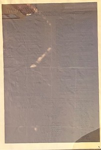 lot 320 image: Vintage Framed Declaration of Independence