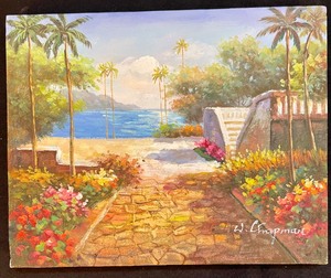 lot 319 image: Two Beautiful Scenic Original Works of Art