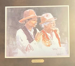 lot 279 image: Dad and Me Print by Buck Taylor
