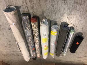Pallet of assorted rugs (various sizes and colors) review all pictures