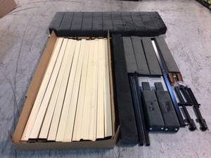 Zinus Charlotte Slate Black King Upholstered Platform Bed Frame - good condition - review all pictures