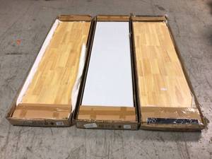 Lot of Husky  Solid Wood Work Surface for Regular Duty Welded Steel Garage Storage System - good condition - review all pictures