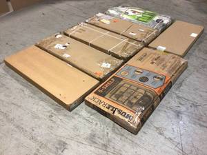 Mix Pallet of Storage Racks, Various Sizes and Conditions - review all pictures