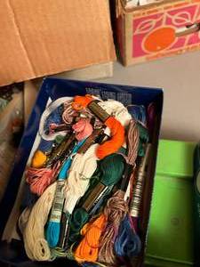 lot 70 image: Lot of Fabric, Sewing Supplies & Craft Supplies