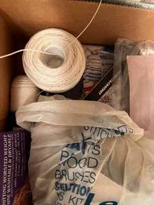 lot 71 image: Crochet Yarn & Books