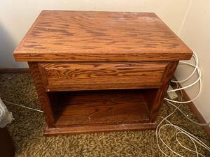 lot 87 image: Wood Night Stand