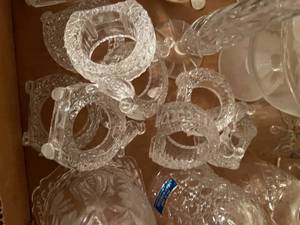 lot 232 image: Lot of Etched Glass, Glass and Crystal