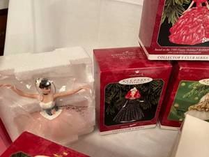 lot 246 image: Lot of Barbie Hallmark Ornaments
