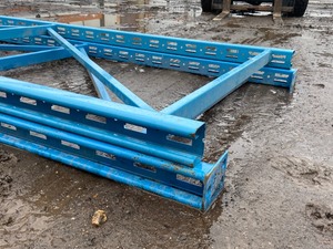 Lot Of (2) Slot-Style Pallet Racking Uprights