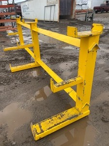 Lot Of (2) Heavy Duty Steel Material Racks