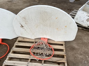 (2) Gymnasium-Style Basketball Hoops