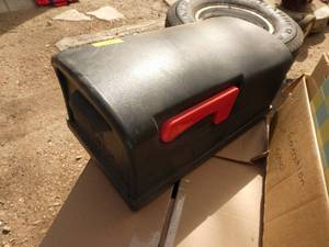 New plastic mailbox