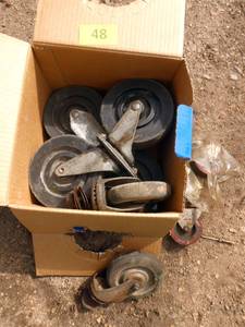 Box of used casters