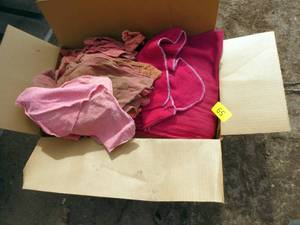 Large box full of garageshop rags