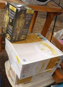 Lighting lot - 2 new ceiling lights, an outdoor motion sensor light, and a bathroom light