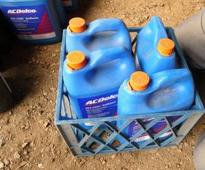 4 gallon jugs Dexcool Antifreeze - one partial