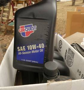 6 Quarts of 10W-40 oil